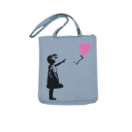 Χειροποίητη τσάντα Tote Bag κορίτσι με μπαλόνι